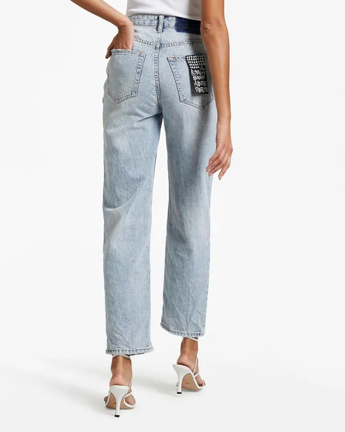 Ksubi Brooklyn Jean Skream Trashed Womens Straight