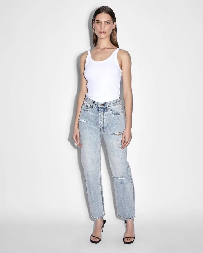 Ksubi Brooklyn Jean Skream Trashed Womens Straight