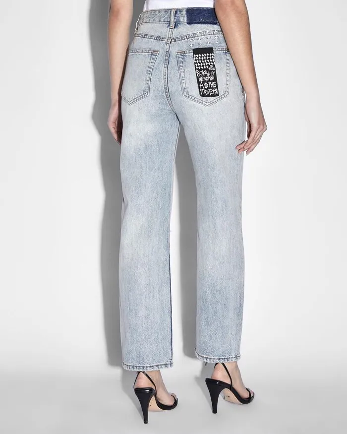 Ksubi Brooklyn Jean Skream Trashed Womens Straight