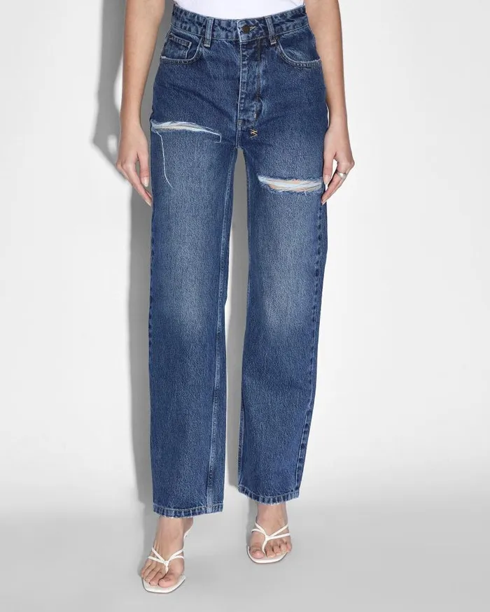Ksubi Brooklyn Jean Stella Slashed Womens Straight
