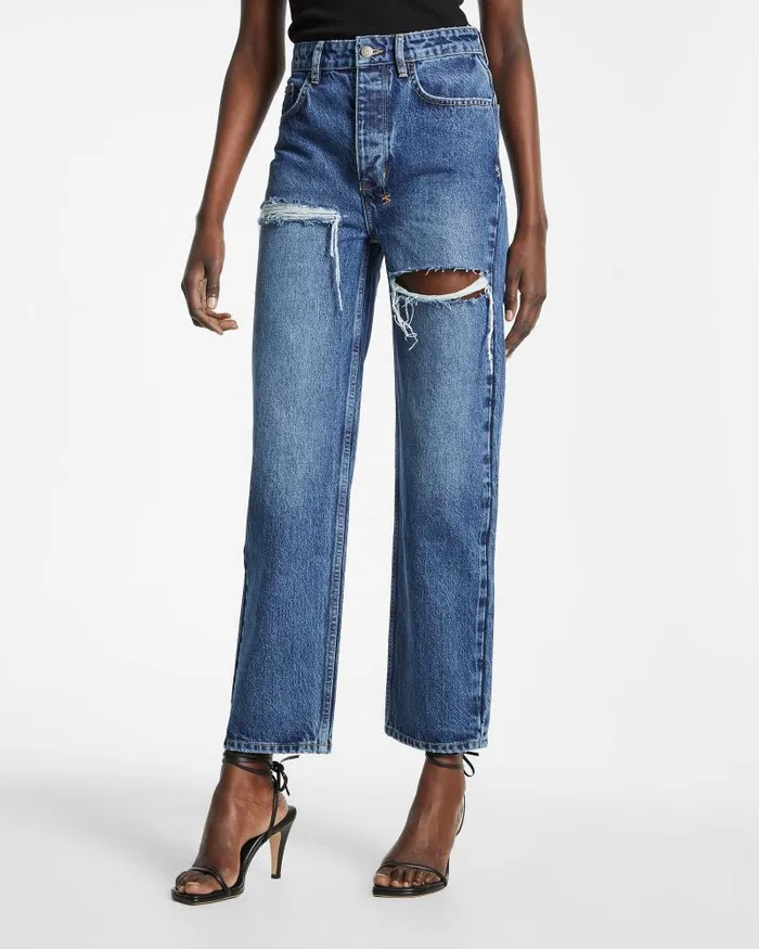 Ksubi Brooklyn Jean Stella Slashed Womens Straight