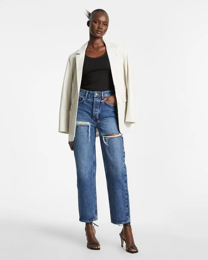 Ksubi Brooklyn Jean Stella Slashed Womens Straight