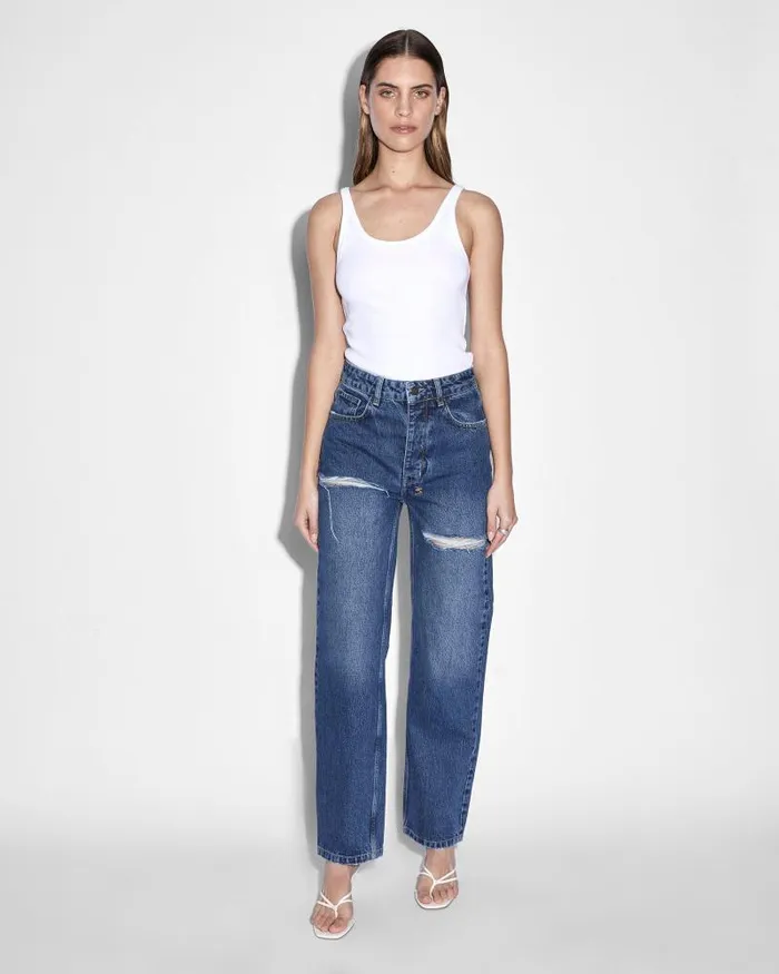 Ksubi Brooklyn Jean Stella Slashed Womens Straight