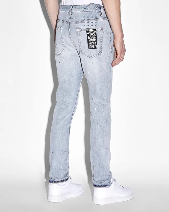 Ksubi Chitch Metalik Blue Mens Skinny