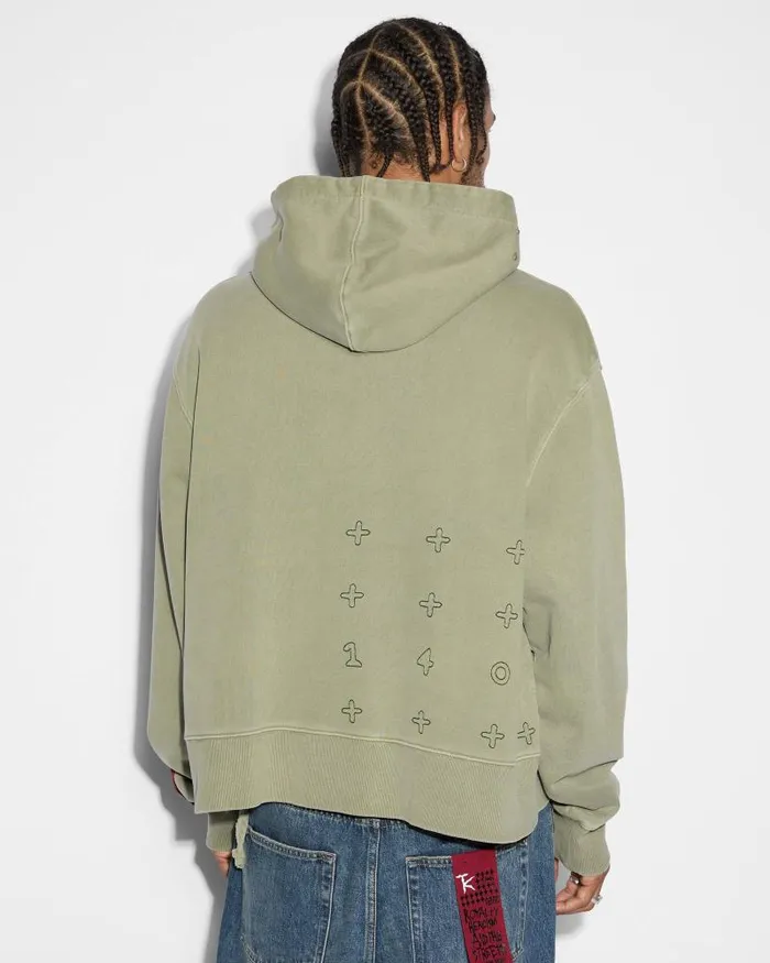 Ksubi Devil Trip Hoodie Khaki Mens Hoodies and Sweatshirts