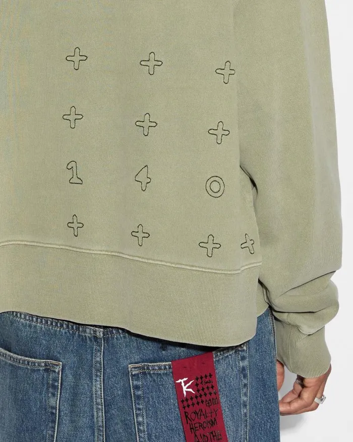 Ksubi Devil Trip Hoodie Khaki Mens Hoodies and Sweatshirts