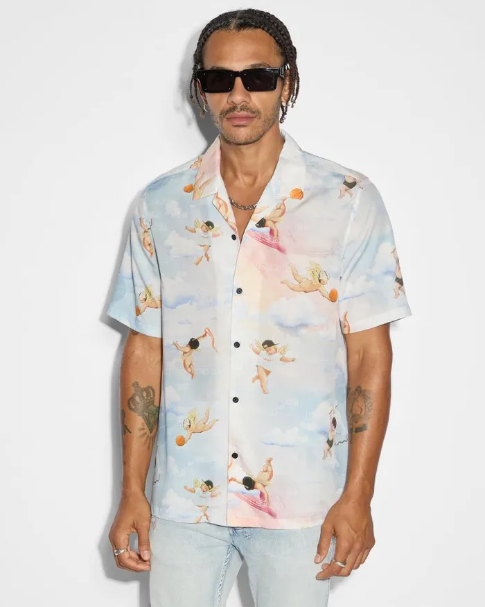 Ksubi Dreamers Resort Ss Shirt Multi Mens Shirts