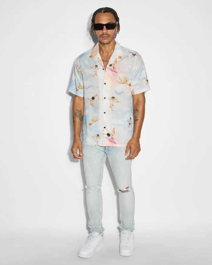 Ksubi Dreamers Resort Ss Shirt Multi Mens Shirts