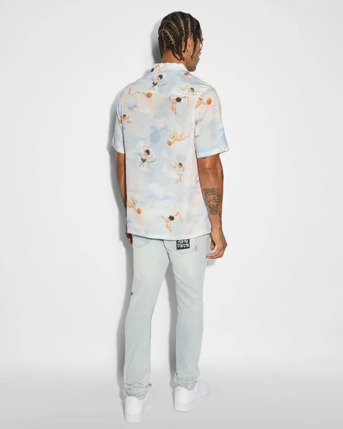 Ksubi Dreamers Resort Ss Shirt Multi Mens Shirts