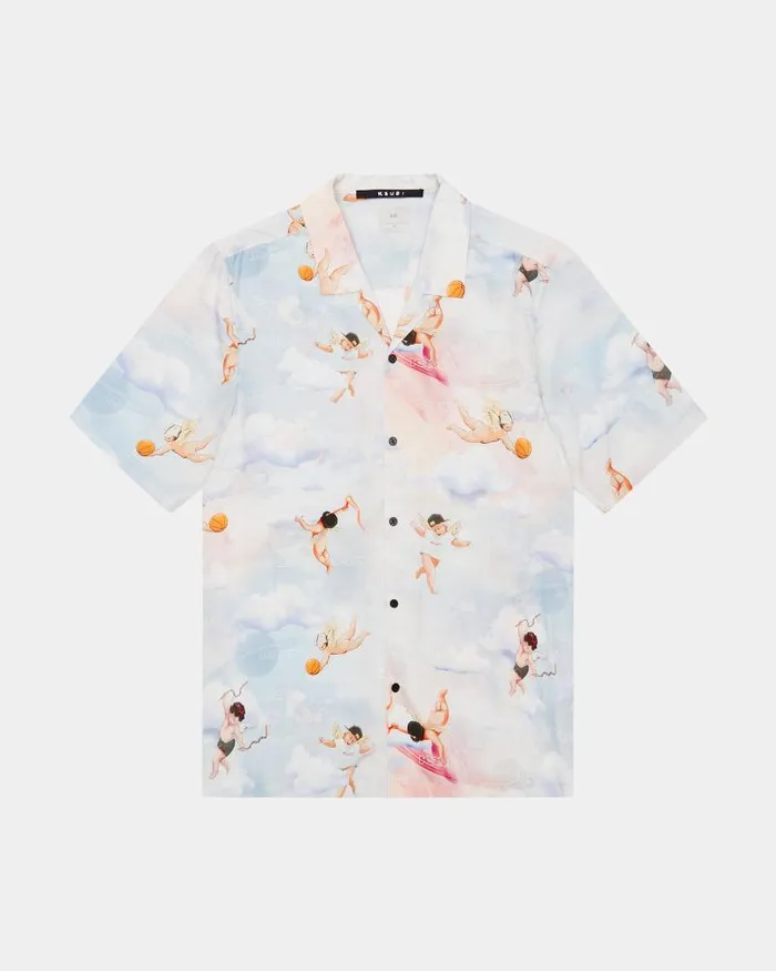 Ksubi Dreamers Resort Ss Shirt Multi Mens Shirts