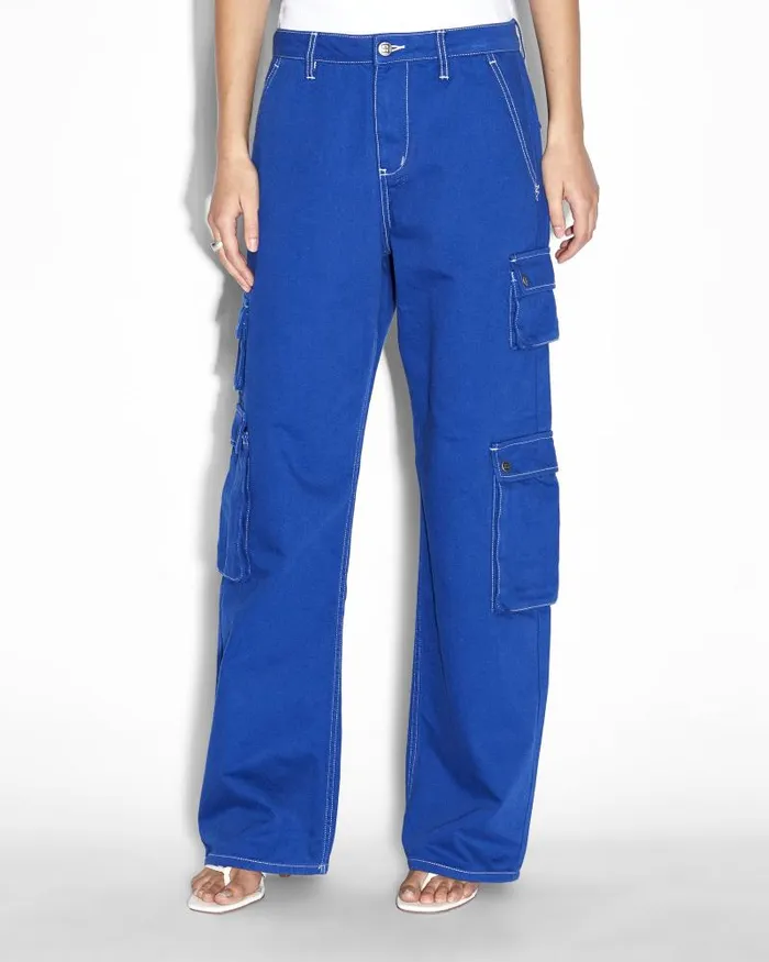 Ksubi Drill Cargo Cobalt Womens Pants
