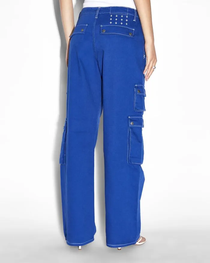 Ksubi Drill Cargo Cobalt Womens Pants