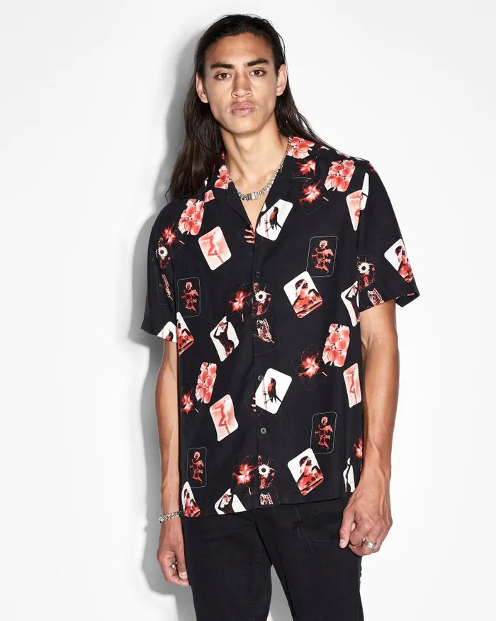 Ksubi Icons Resort Ss Shirt Black Mens Shirts