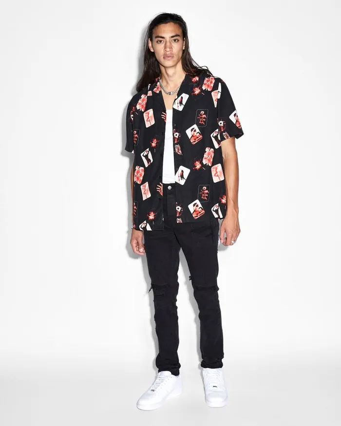 Ksubi Icons Resort Ss Shirt Black Mens Shirts
