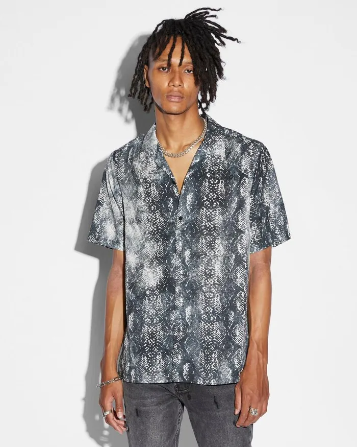 Ksubi Mamba Resort Ss Shirt Black Mens Shirts