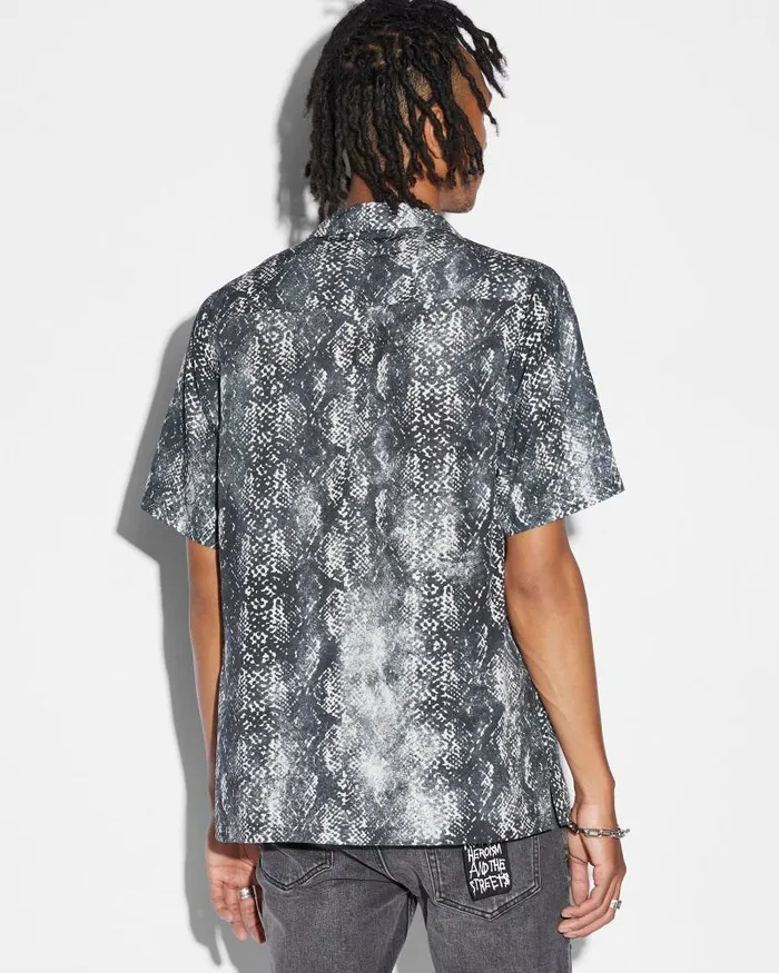 Ksubi Mamba Resort Ss Shirt Black Mens Shirts