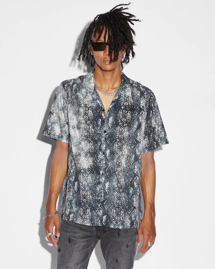 Ksubi Mamba Resort Ss Shirt Black Mens Shirts