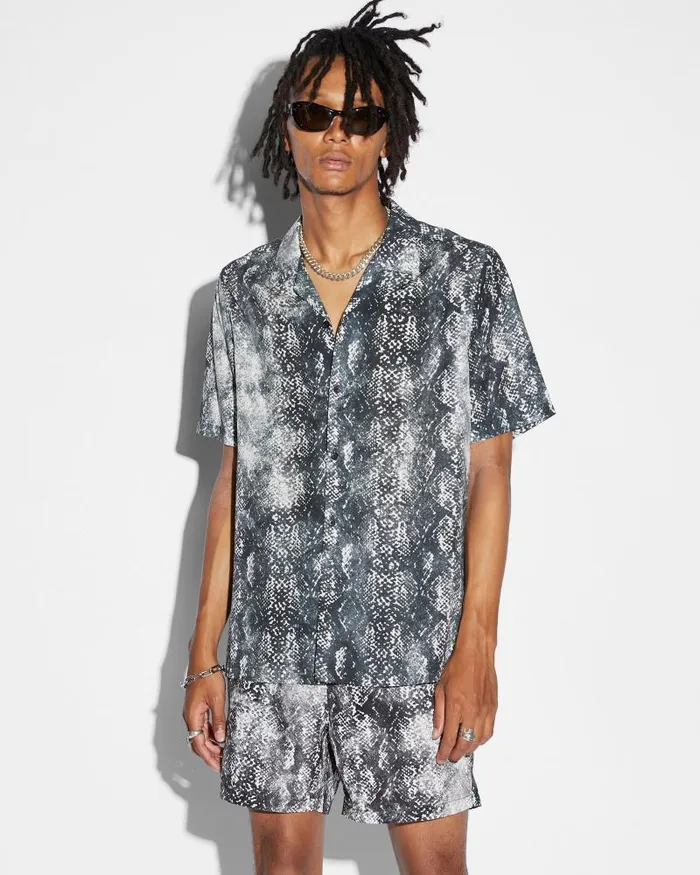 Ksubi Mamba Resort Ss Shirt Black Mens Shirts
