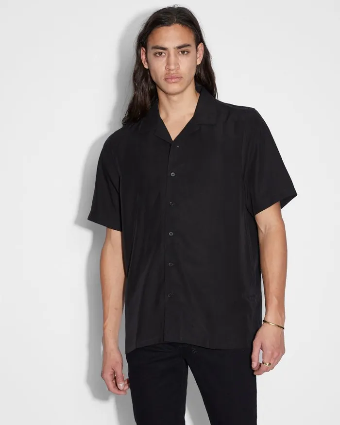 Ksubi Neon Resort Ss Shirt Black Mens Shirts