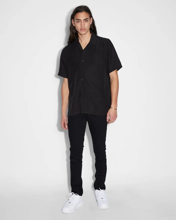 Ksubi Neon Resort Ss Shirt Black Mens Shirts