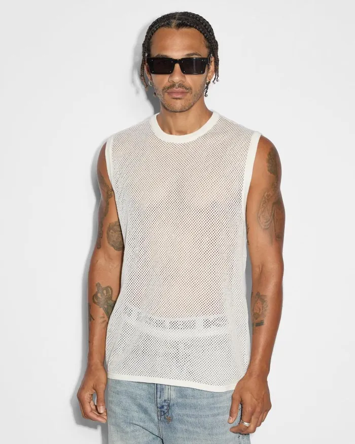 Ksubi Networth Tank White Mens TShirts
