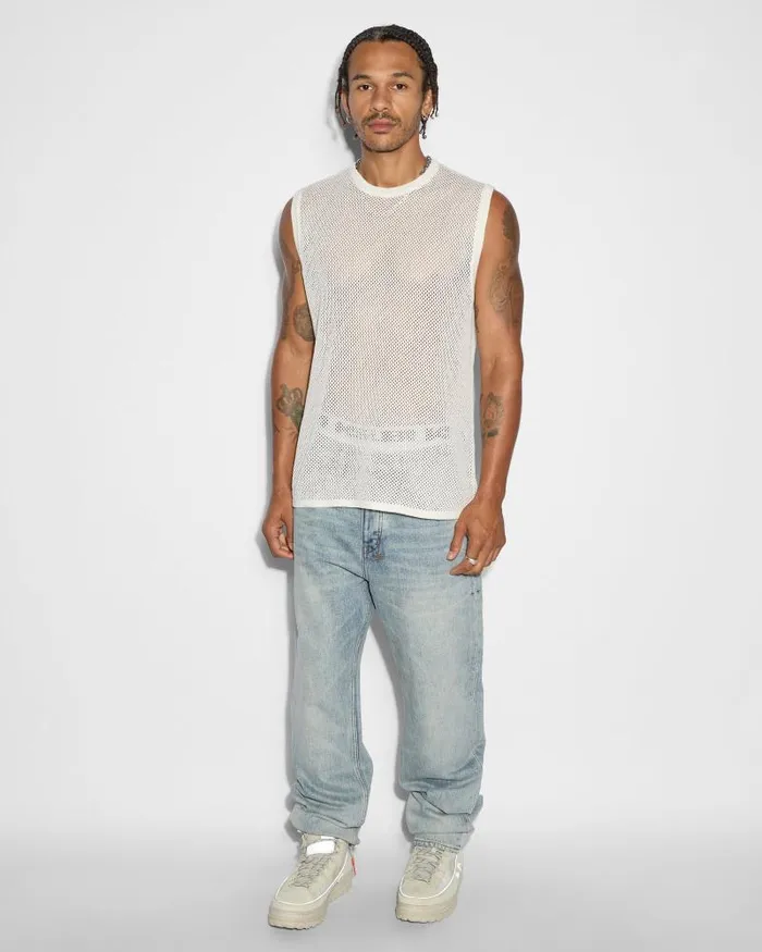 Ksubi Networth Tank White Mens TShirts