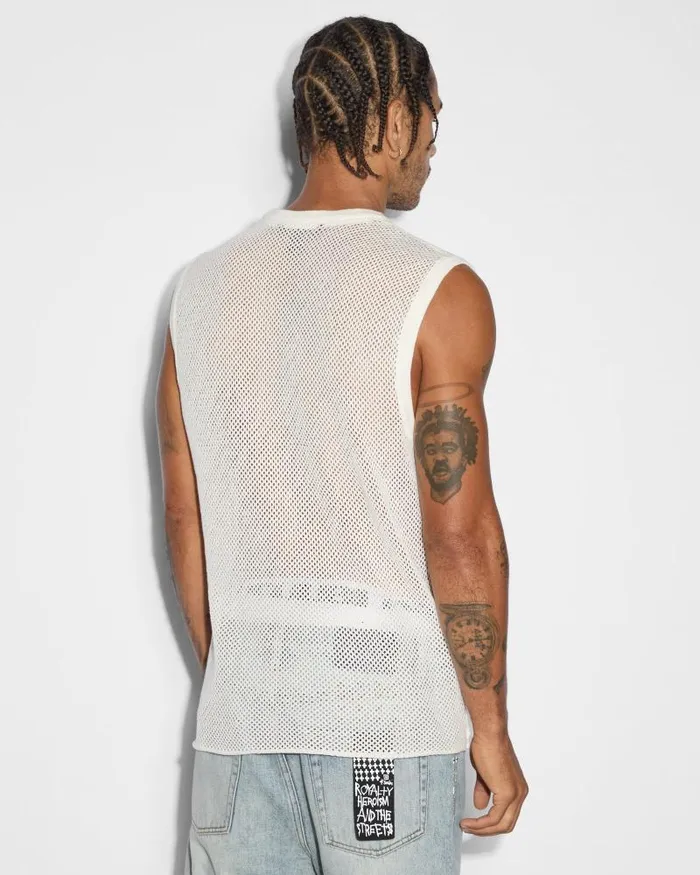 Ksubi Networth Tank White Mens TShirts