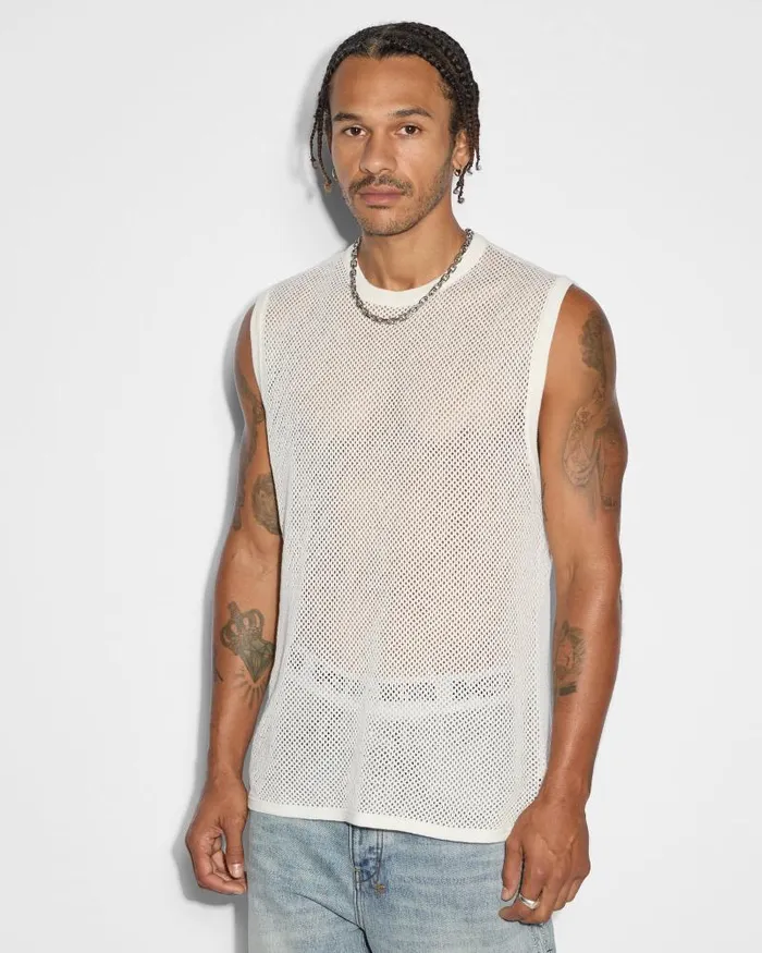 Ksubi Networth Tank White Mens TShirts