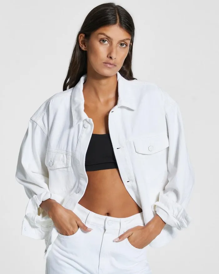 Ksubi New Wave Jacket Blanc Womens Jackets
