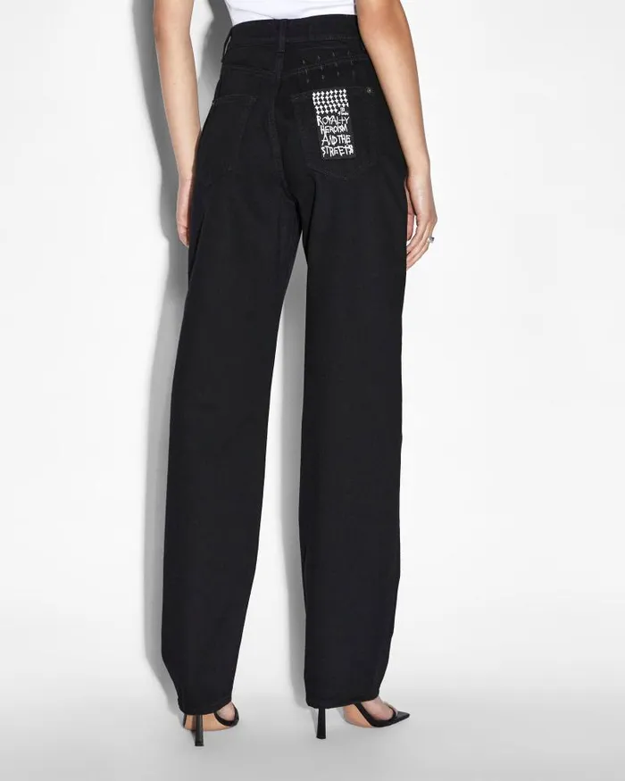 Ksubi Playback Jet Black Womens Straight