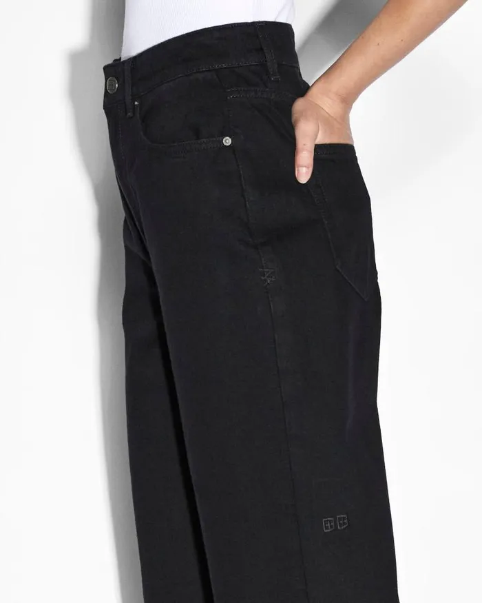 Ksubi Playback Jet Black Womens Straight