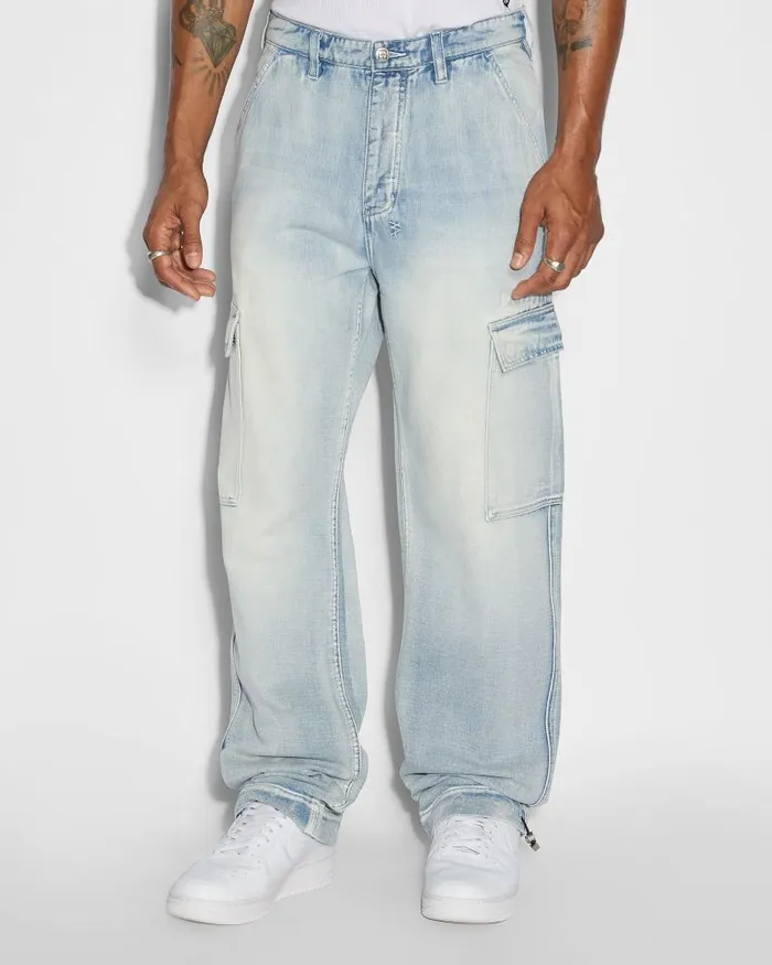 Ksubi Riot Cargo Pant Blue Ice Mens Pants