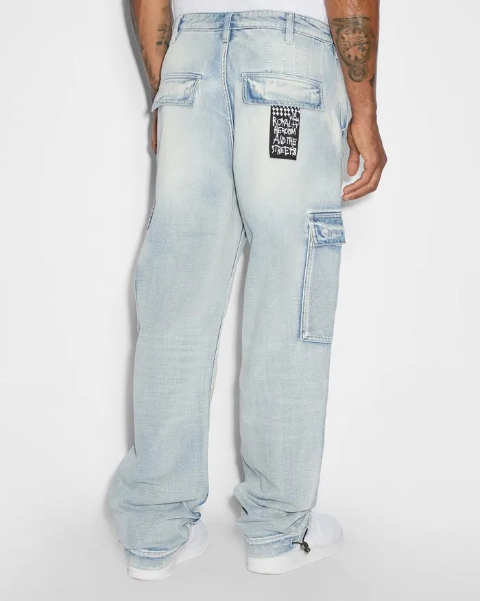 Ksubi Riot Cargo Pant Blue Ice Mens Pants
