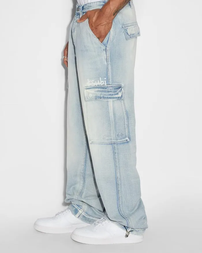 Ksubi Riot Cargo Pant Blue Ice Mens Pants