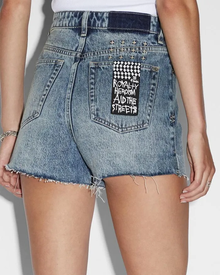 Ksubi Rise N Hi Short Overkast Womens Denim Shorts