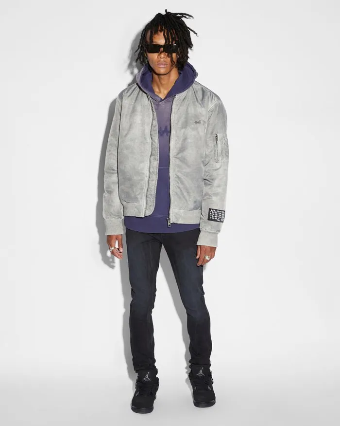 Ksubi Royalty Bomber Overdye Earth Mens Jackets