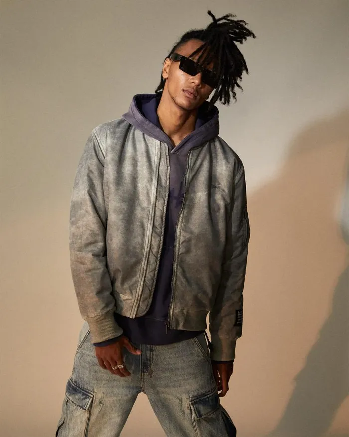 Ksubi Royalty Bomber Overdye Earth Mens Jackets