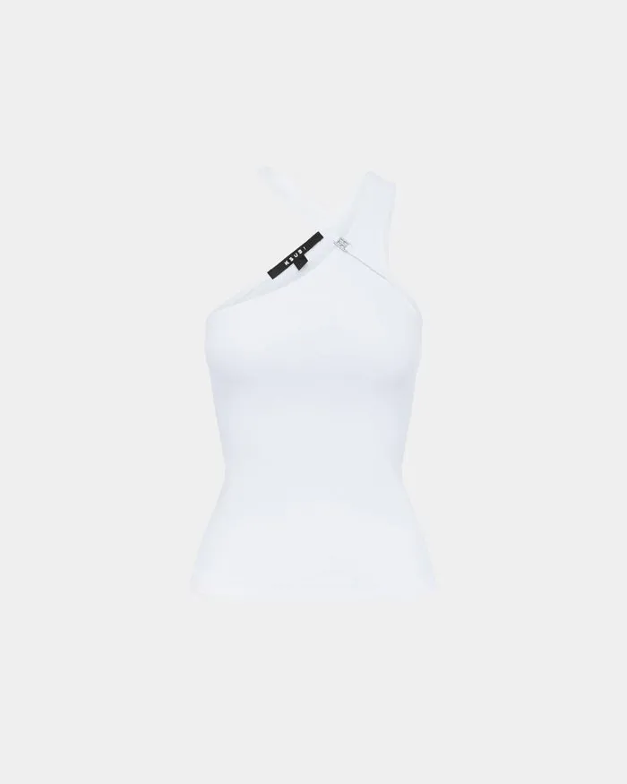 Ksubi Score Tank White Womens Tops