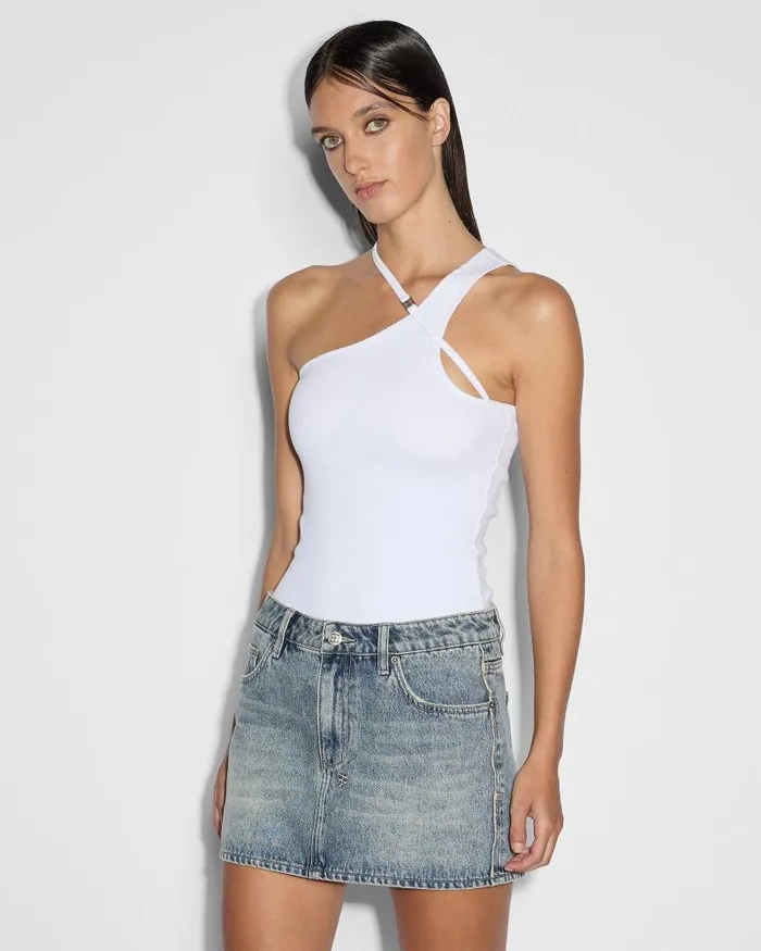 Ksubi Score Tank White Womens Tops