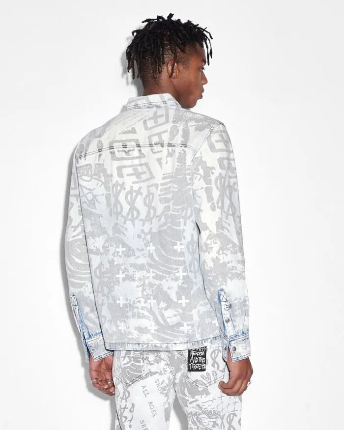 Ksubi Scorpio Ls Shirt Kollage Icey Mens Shirts