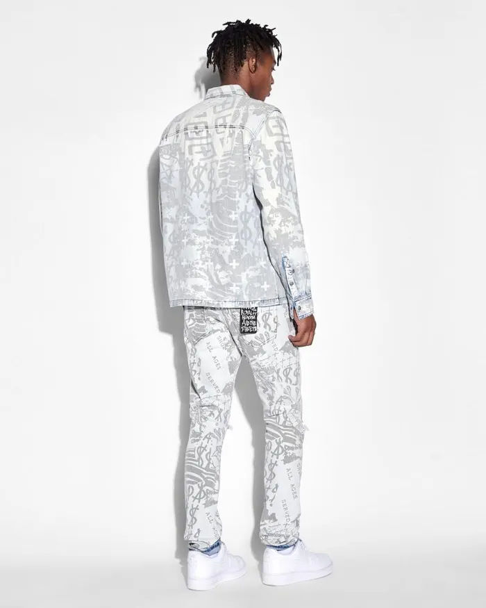 Ksubi Scorpio Ls Shirt Kollage Icey Mens Shirts