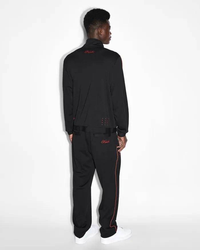 Ksubi Scripted Antidote Trak Jacket Blackred Mens Jackets