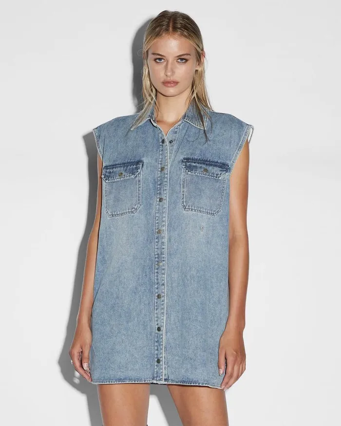 Ksubi Sleeveless Dress Overkast Womens Dresses