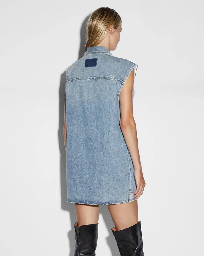 Ksubi Sleeveless Dress Overkast Womens Dresses