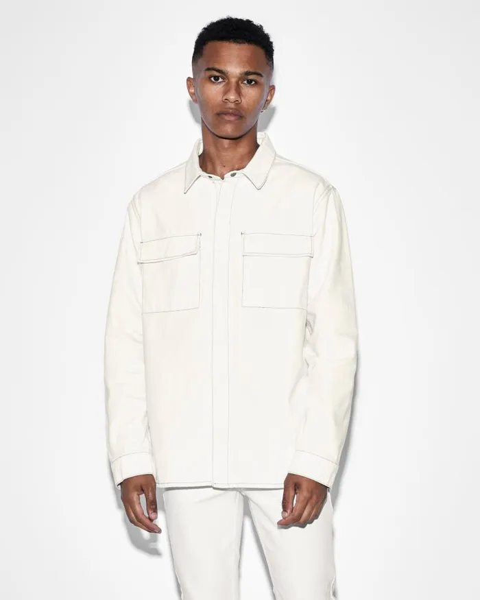 Ksubi Snakebite Shirt Ivory Mens Shirts