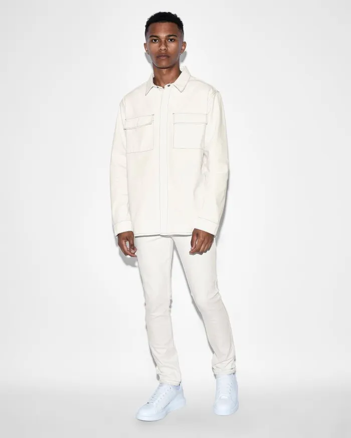 Ksubi Snakebite Shirt Ivory Mens Shirts