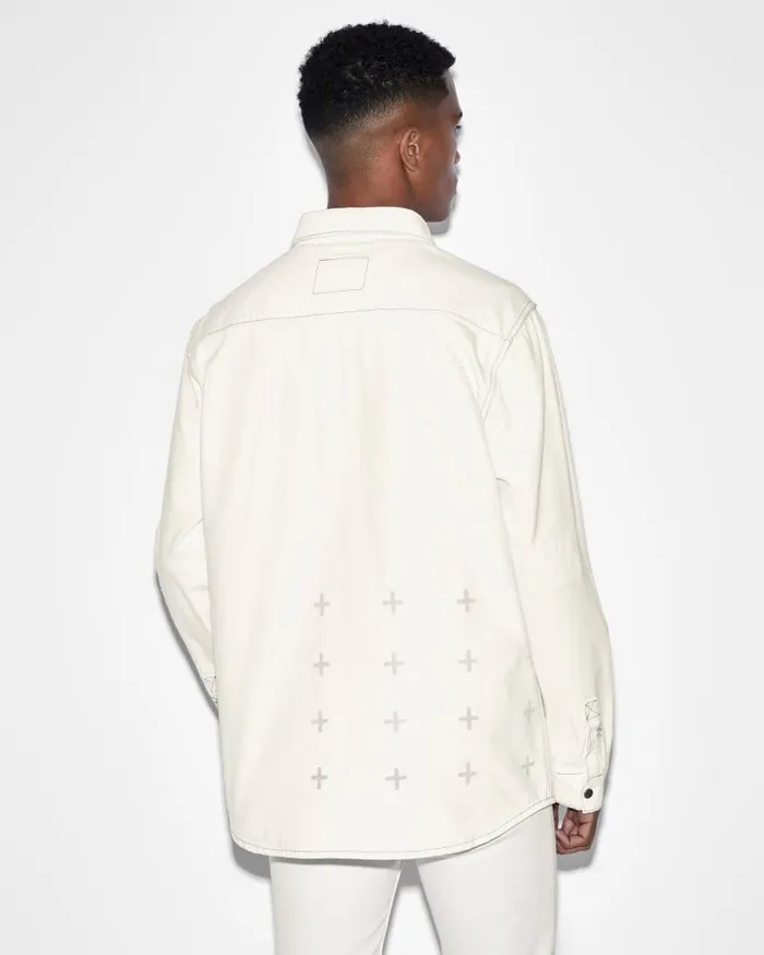 Ksubi Snakebite Shirt Ivory Mens Shirts
