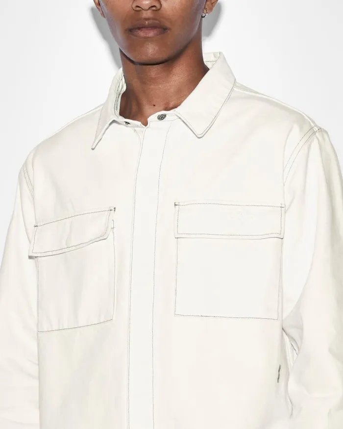 Ksubi Snakebite Shirt Ivory Mens Shirts