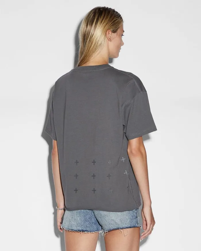 Ksubi Source Sott Oh G Ss Tee Charcoal Womens Tops