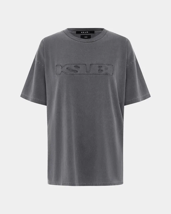 Ksubi Source Sott Oh G Ss Tee Charcoal Womens Tops